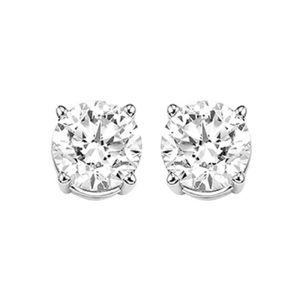 14Kt White Gold Diamond 1/2Ctw Earring