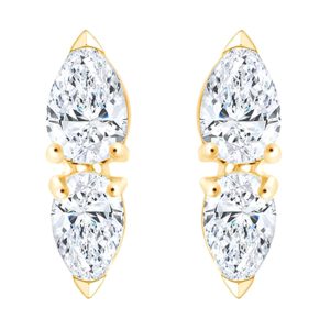 10Kt Yellow Gold Diamond 1/3Ctw Earring