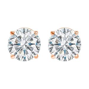 14Kt Rose Gold Diamond 1/2Ctw Earring