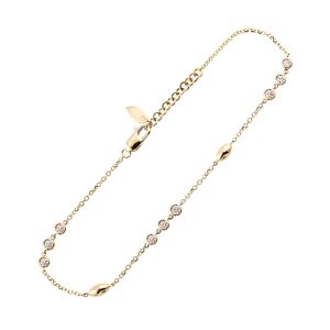 14Kt Yellow Gold  Diamond 1/4Ctw Bracelet