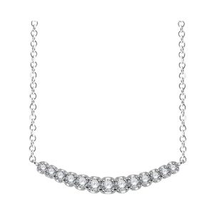 14Kt White Gold Diamond 1/5Ctw Pendant