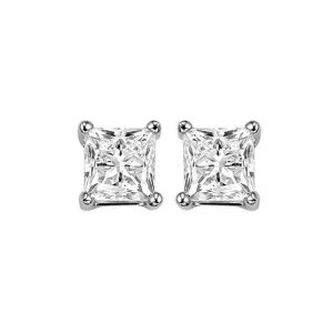 14Kt White Gold Diamond 1 1/4Ctw Earring