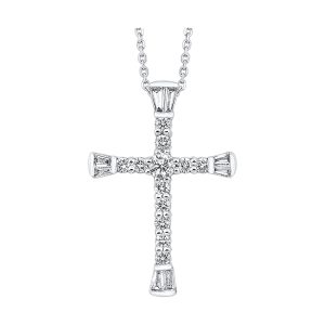 14Kt White Gold Diamond 3/8Ctw Pendant