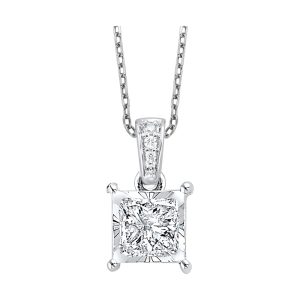 14Kt White Gold Diamond 1/2Ctw Pendant