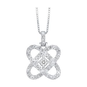 Silver Diamond 1/4Ctw Pendant