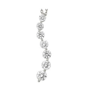 14Kt White Gold Diamond 1/4Ctw Pendant