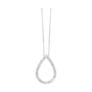 14Kt White Gold Diamond 1/4Ctw Pendant