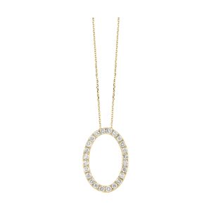 14Kt Yellow Gold Diamond 1/2Ctw Pendant
