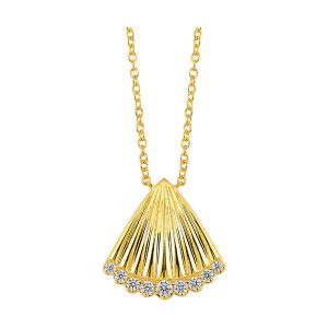 14Kt Yellow Gold Diamond 1/7Ctw Pendant