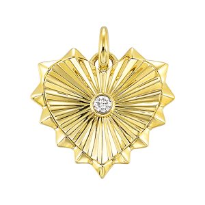 14Kt Yellow Gold Diamond 1/50Ctw Pendant