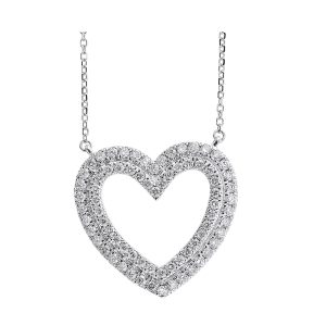 14Kt White Gold Diamond 1/2Ctw Pendant