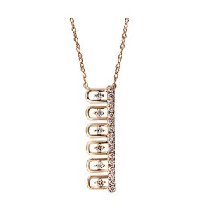 14Kt Yellow Gold Diamond 1/6Ctw Pendant