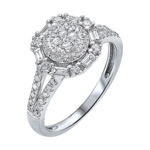 14Kt White Gold Diamond 5/8Ctw Ring