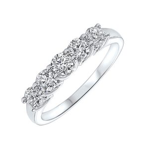 14Kt White Gold Diamond 1/4Ctw Ring