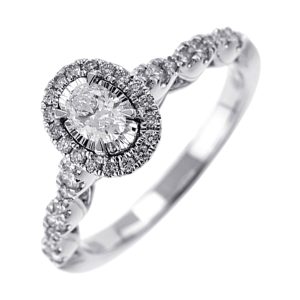 14Kt White Gold Diamond 5/8Ctw Ring