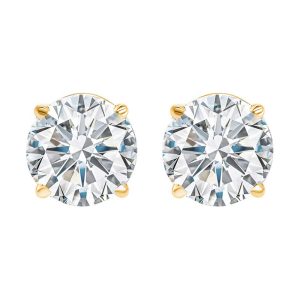 14Kt Yellow Gold Diamond 1/7Ctw Earring